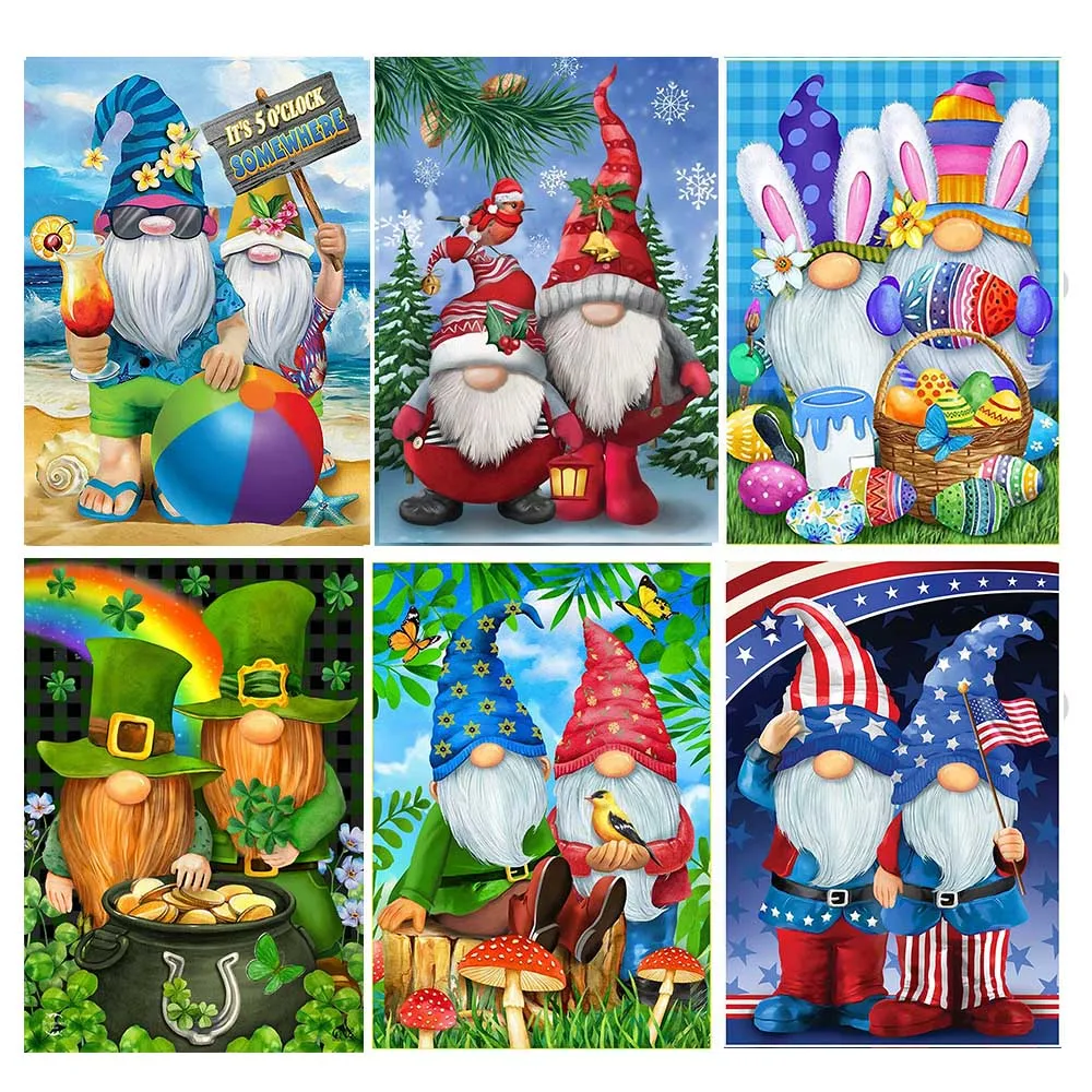 Картина по номерам на холсте Санта-Клаус 60x80 см