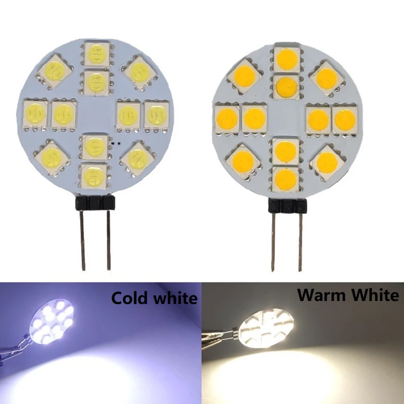 

LED Lamp Bulb G4 5050 12V DC Lighting Lights Spotlight Circle Plate 12LED 24LED