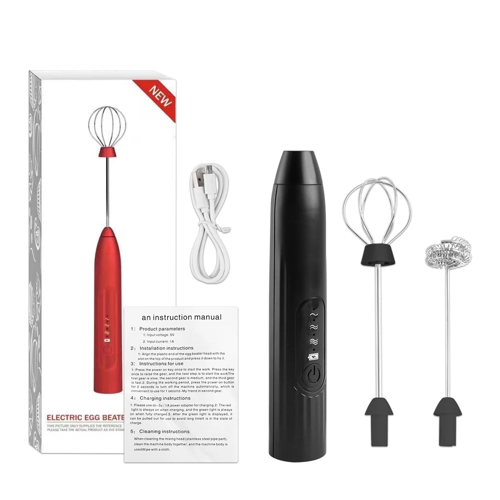 

Wireless Milk Frothers Electric Handheld Blender With USB Electrical Mini Coffee Maker Whisk Mixer For Coffee Cappuccino Cream