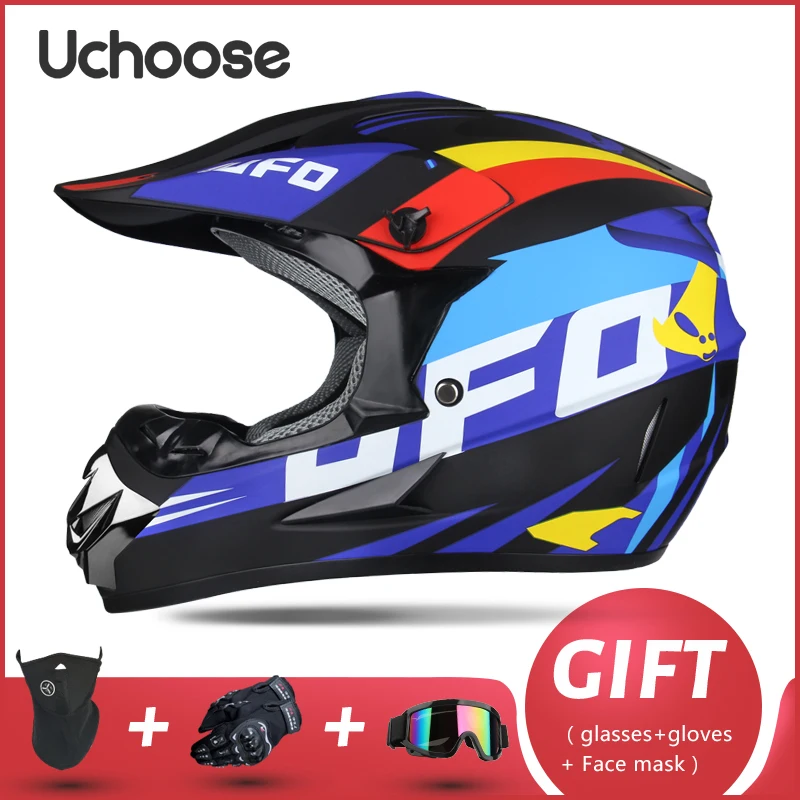Dot Racing Motocross Helmet with Free Gift, Perfect for Kids Dot Racing Motocross Helmet with Free Gift, Perfect for Kids