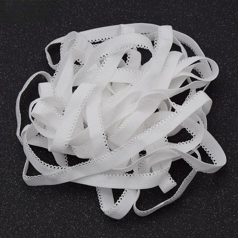 

5M Flat Lace Elastic Band Knickers Brief Lingerie Ribbon Trim Sewing Width 10mm