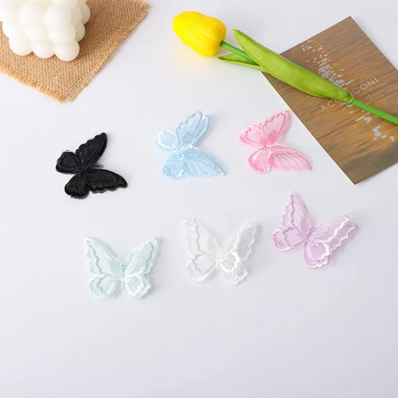 30 шт. двухслойная кружевная тесьма из органзы