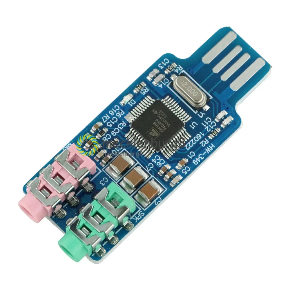 

Бесплатный драйвер USB звуковая карта CM108 USB звуковая карта чип синий