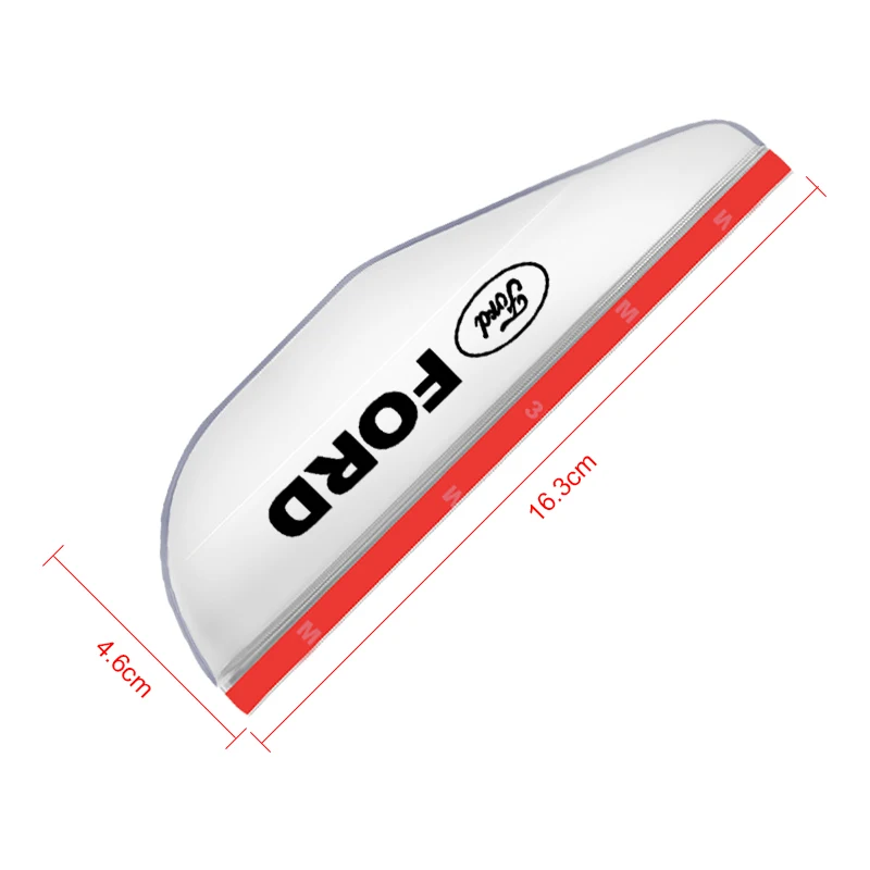 2 шт. автомобильное зеркало заднего вида от дождя защита для бровей накладка Ford