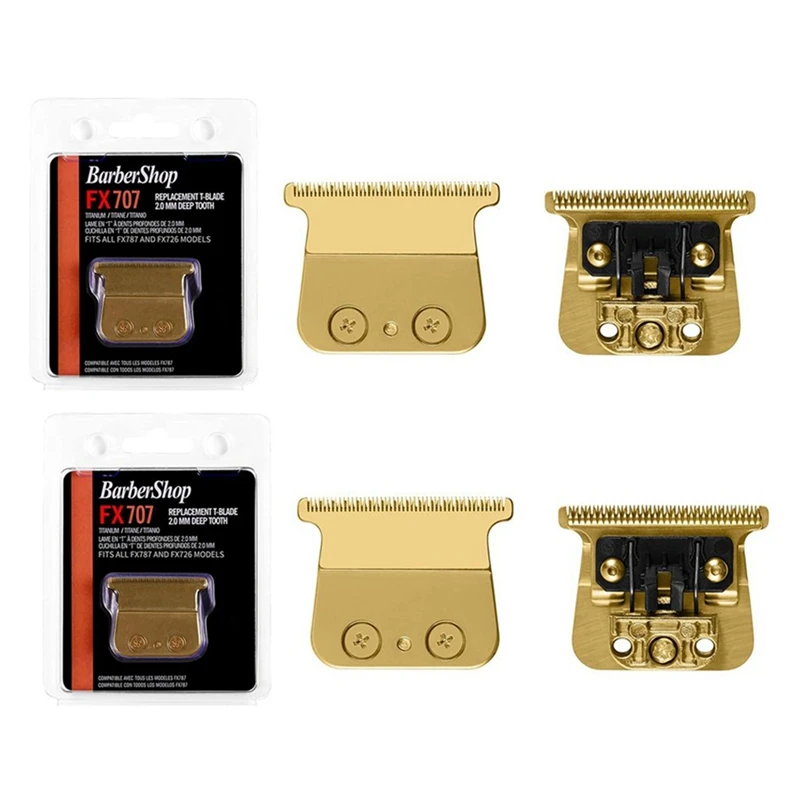 

Cutter Head Blades Hair Cutting Machine Knife Head Blades Gold For Babylisspro Blade FX787 & FX726 Trimmers FX707
