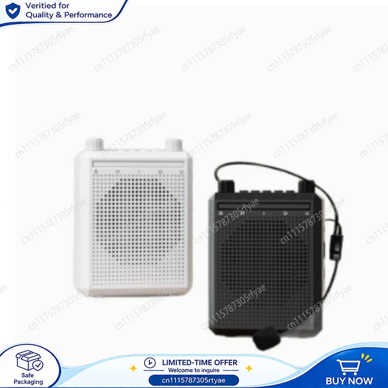 Фото M802 Усилитель голоса, беспроводной микрофон, Bluetooth-колонка, портативный громкоговоритель для учителей и классных комнат, перезаряжаемое аудиооборудование для обучения. №1