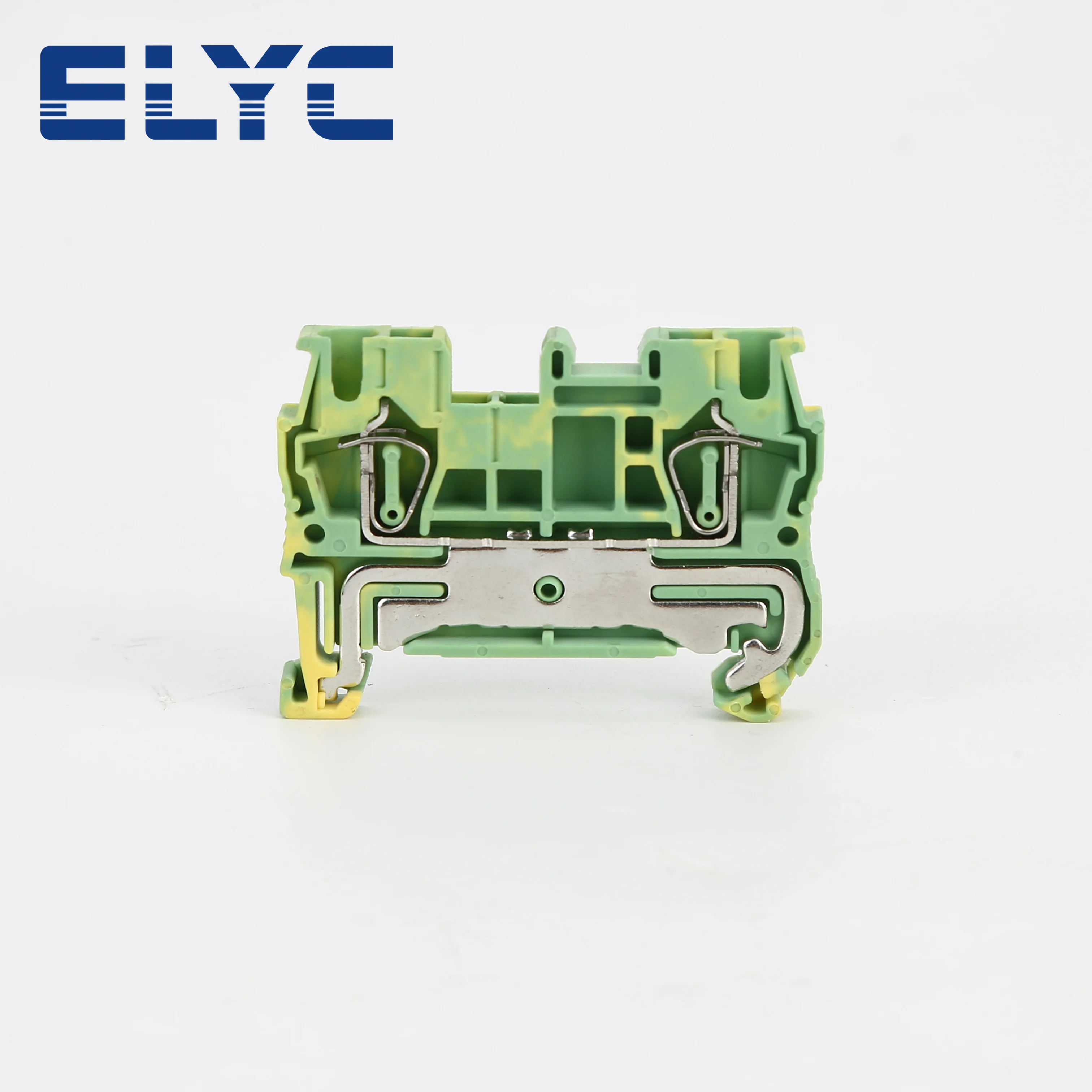 

10Pcs ST2.5-PE Ground Wire Electrical Connector Spring-cage Protective Earth Return Pull Type ST 2.5 PE Din Rail Terminal Block