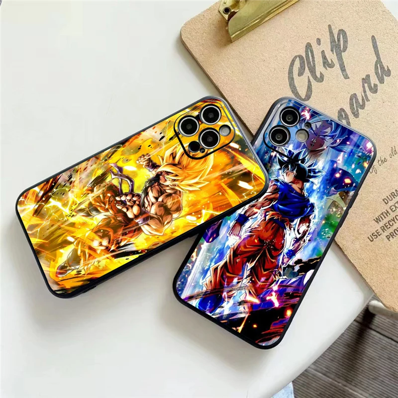 

Dragon Ball Anime Phone Case For Funda iPhone 11 13 Pro Max 12 Mini X XR XS 6 6s 7 8 Plus Celular Black Soft Carcasa