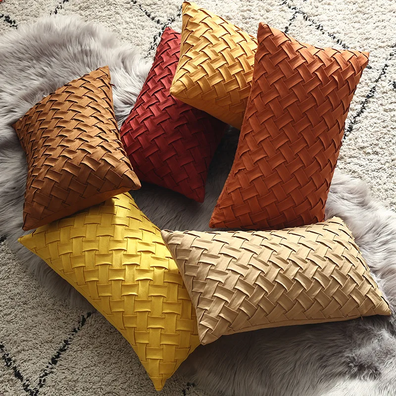 

Suede Woven Cushion Cover for Sofa Bed Home Decor Throw Pillow Covers Living Room Decorative Pillowcases 45x45/30*50cm
