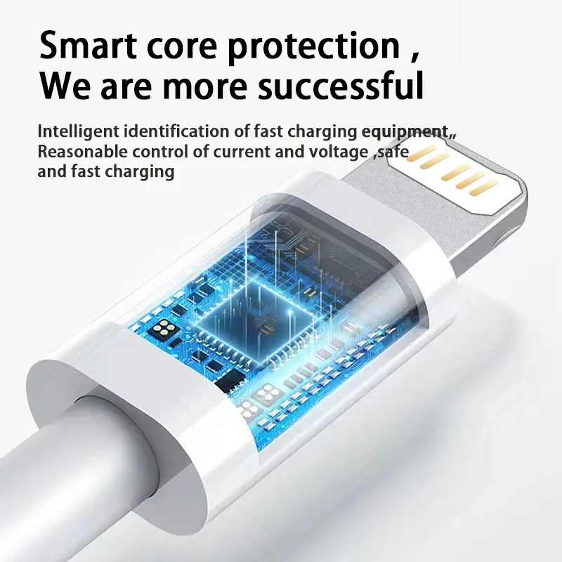Фото Кабель PD USB C для iPhone 13 Pro Max, быстрая зарядка, кабель USB C для iPhone 12 11 Mini Pro Max, кабель передачи данных, 20 Вт №3