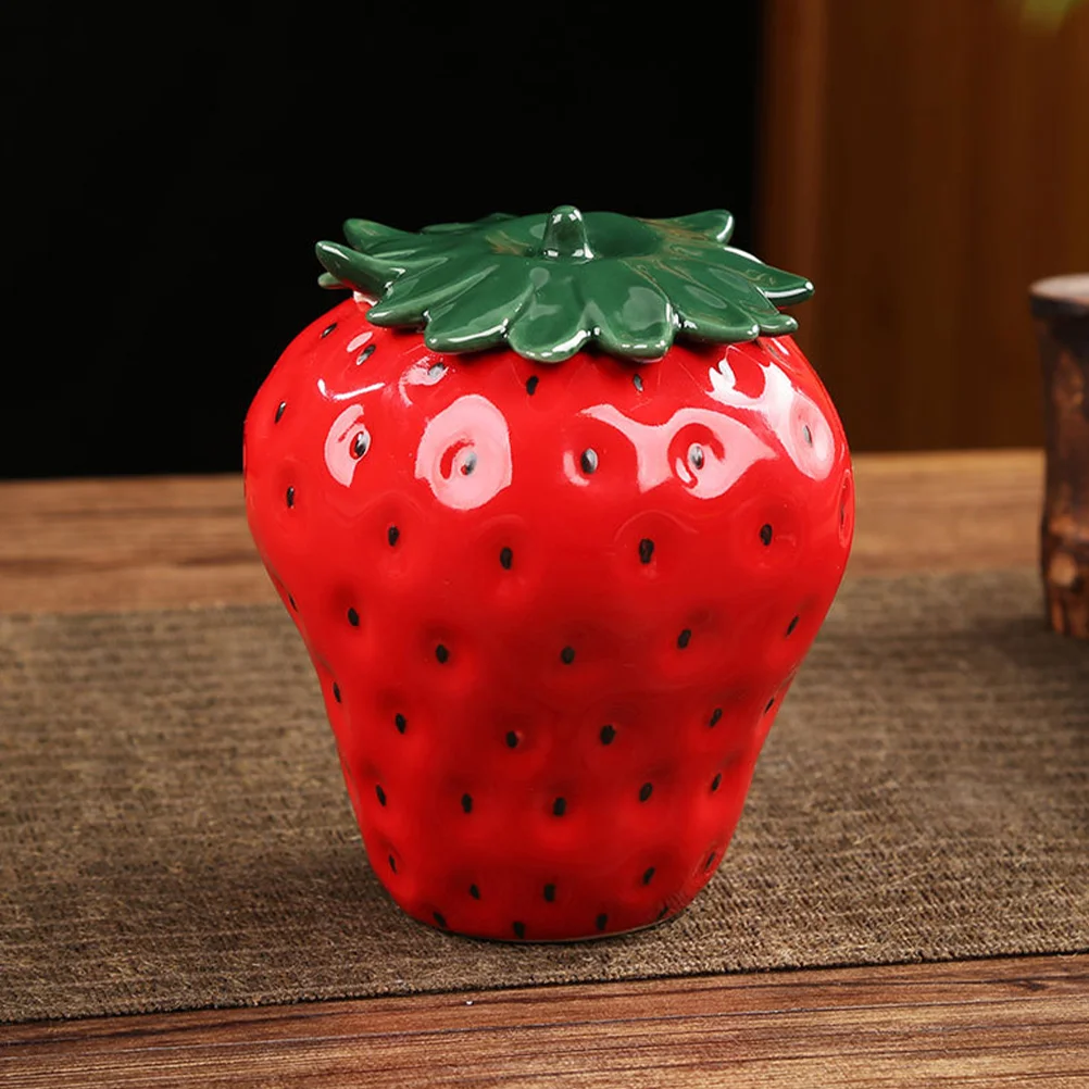 

Tea Storage Canister Ceramic Jar Decor Tank Loose Container Decorative Ceramics Cookie Kitchen Holder
