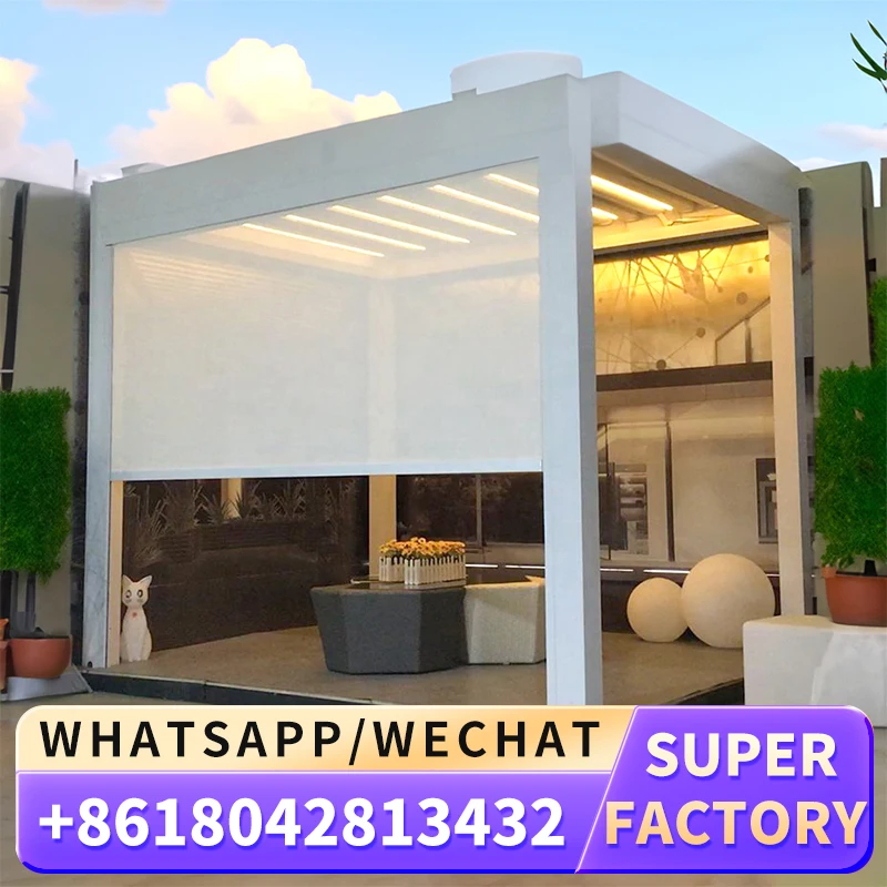 Солнцезащитный тент шириной 7 м * 3 5/3/2.5/2/1 длиной выдвижной моторизованный с