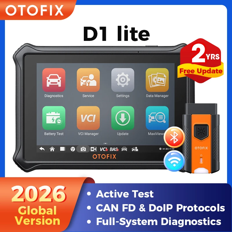 Фото Диагностический сканер OTOFIX D1 Lite с двунаправленным сканированием, Bluetooth, OBD2, диагностика всех систем, 38+ сервисных функций, 2 года бесплатных обновлений №2