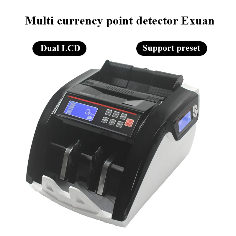 

5800DMulti-Function Currency Fake Note Detection Compatible Bill Counter Machine Cash Counting Machine Suitable For EURO DOLLAR