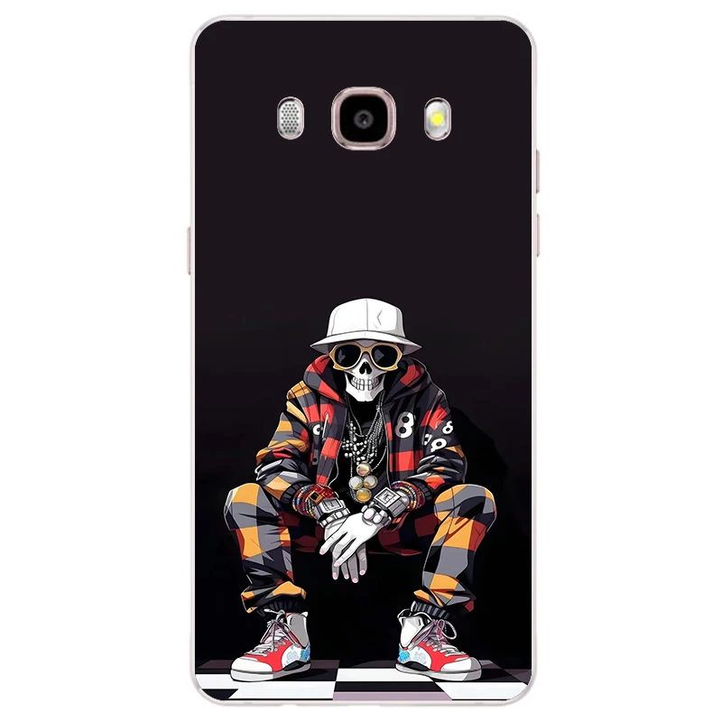 Цветной цветочный чехол для Samsung Galaxy J5 2016 J510 J510F мягкий силиконовый J 5 чехлы бампер