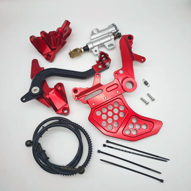 Фото Усиленный кронштейн CNC FMO для левого двойного суппорта и подножки Surron Ultra Bee, кронштейн тормоза, аксессуары для мотоциклов №4