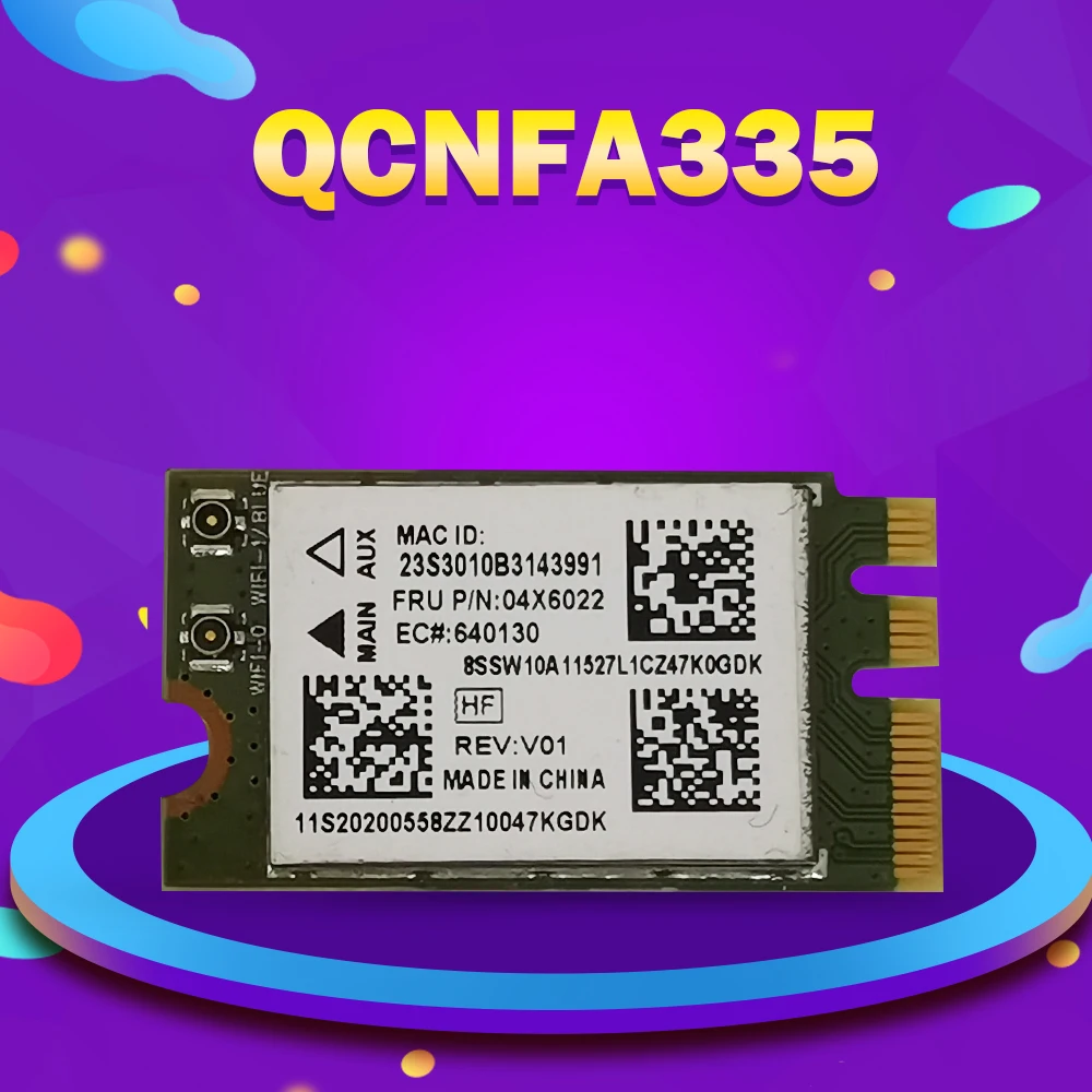 

Atheros QCNFA335 NGFF 300Mbps 2.4G Wireless Card for Lenovo B50-30 B50-45 B50-70 B50-80 FRU 04X6022
