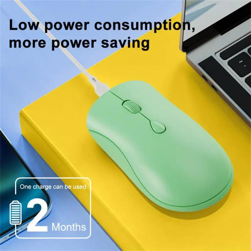 

Wireless 2.4G Mouse Mute Mouse Desktop Notebook Bluetooth-compatible Charging Wireless Mouse New Wirelesss Silent Click Mouse