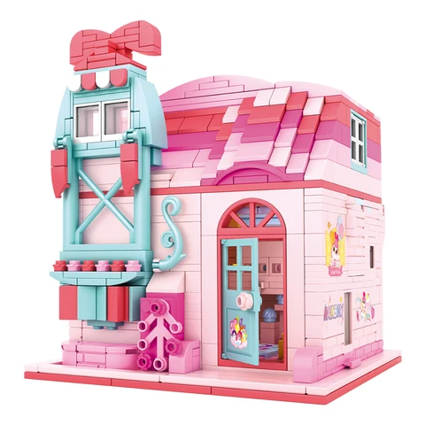 SEMBO блочный город чудесная одежда дом-трансформер строительные блоки фигурки архитектурные Кубики Игрушки для детей подарок для девочек