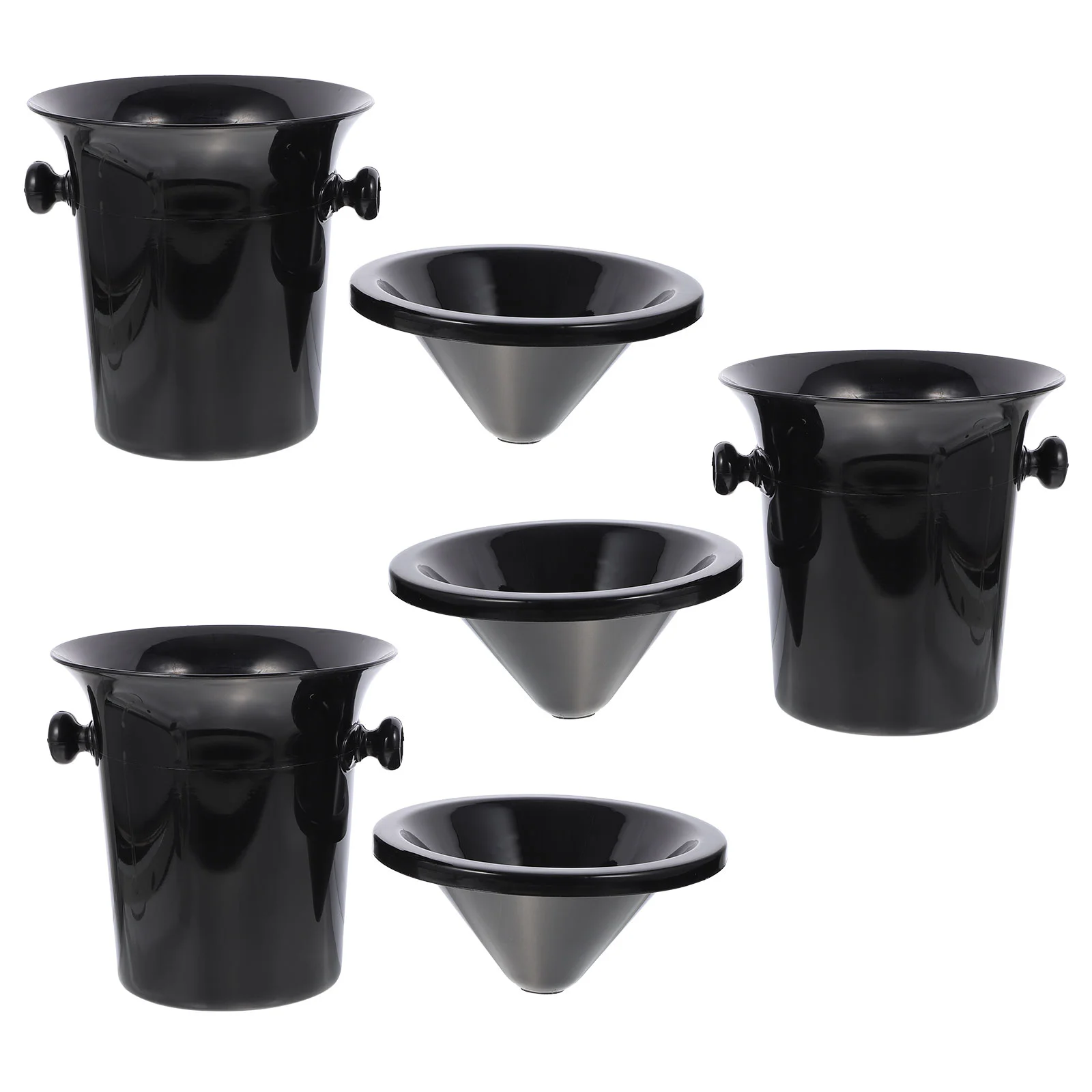 

3pcs Bucket Holder Chilling Tub Cheers Tubs Tasting Spittoon Bucket Spit Icing and Container for Home Bar