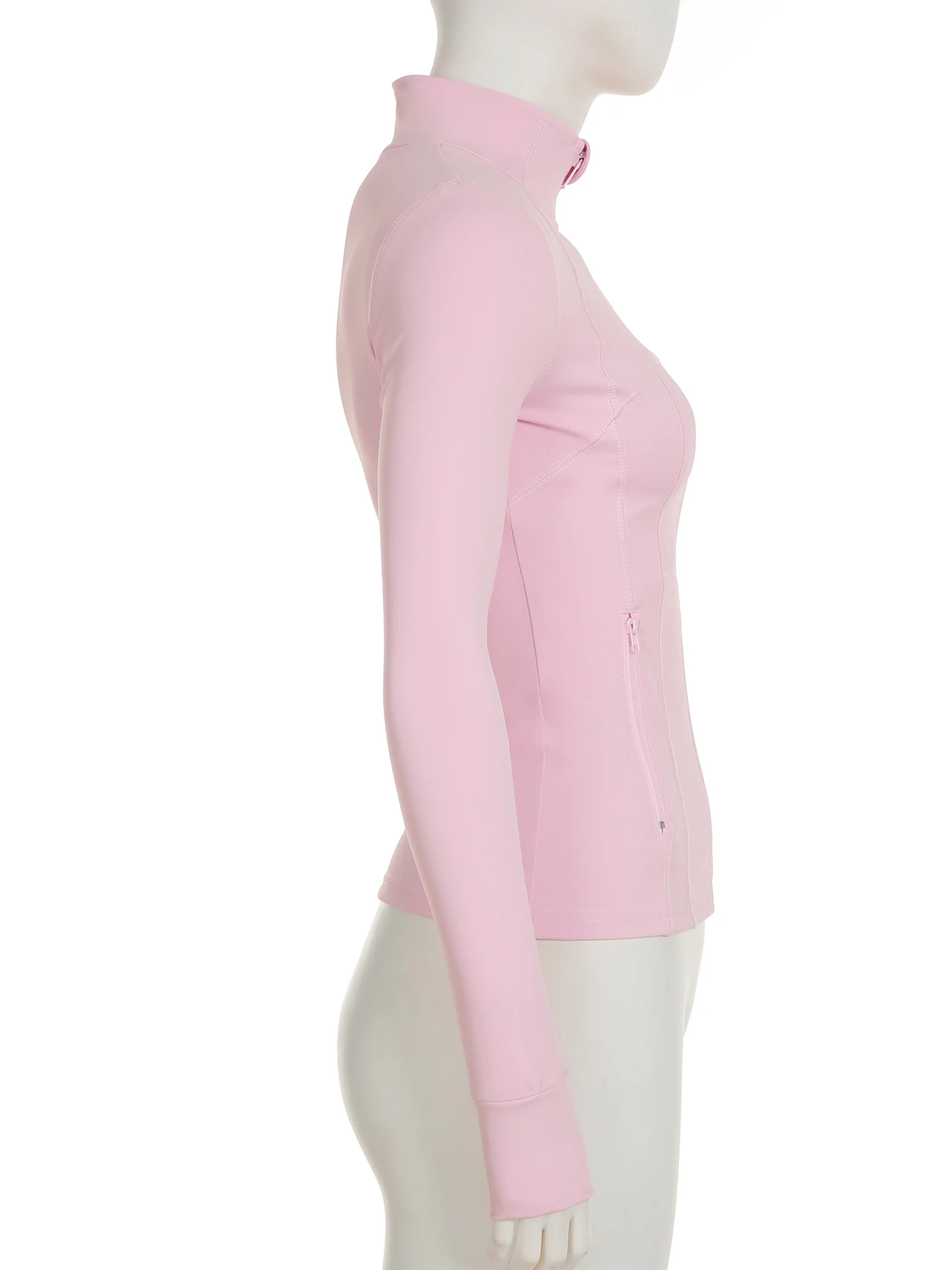 IAMSURE Сладкая чистая футболка на молнии Спортивная одежда Ремонт Базовая с