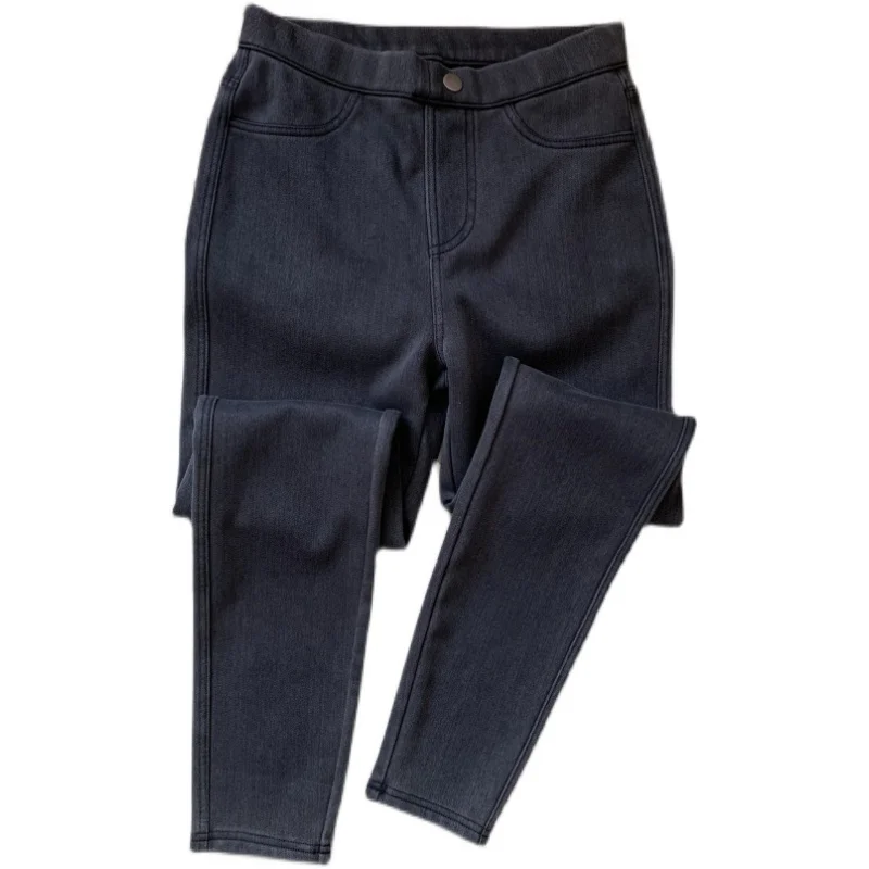 Новые итальянские домашние осенние и зимние вязаные ботинки из джинсовой ткани