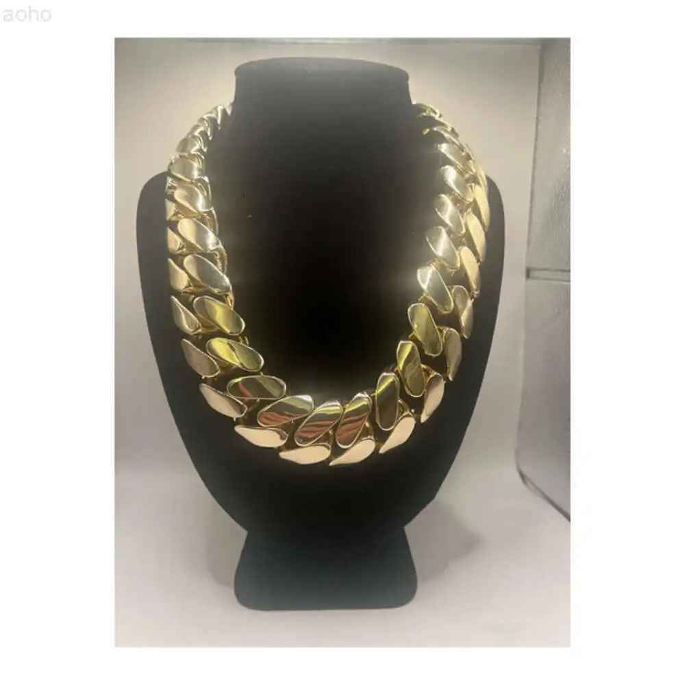 Цепочка Из кубинской цепи Майами мужская тяжелая цепочка из нержавеющей стали с