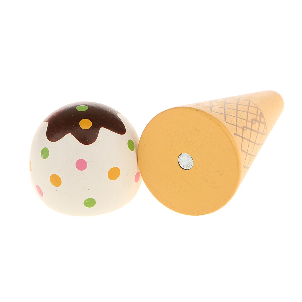 

Kitchen Toy Connected Ice Cream Cone Kid Preschool White