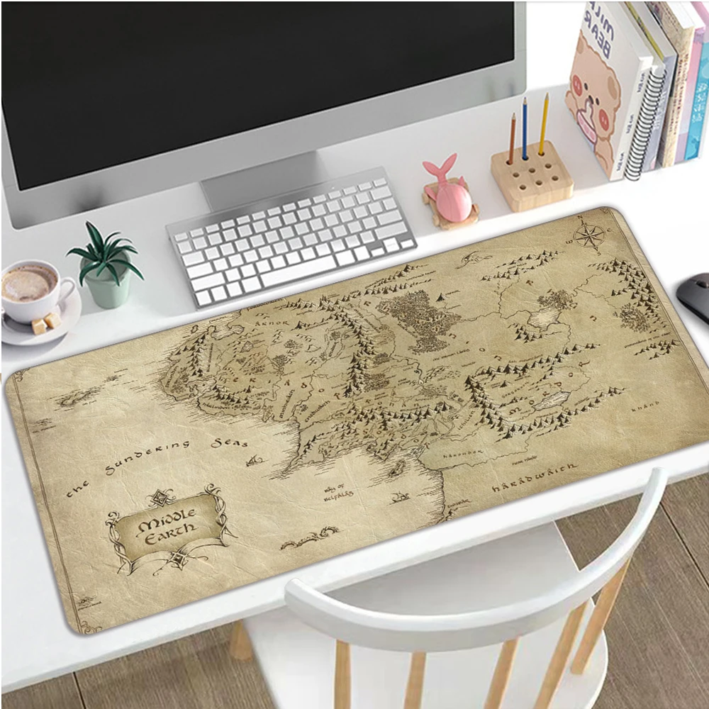 Lotrs Movie Rings Mousepad Gaming Accessories Mouse Mat XL Mousepad 30x60 Anime Mausepad Alfombrilla Raton Tappetino Mouse 90X40