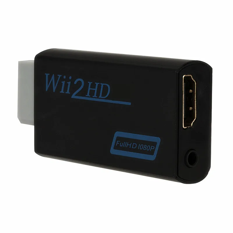 Адаптер-конвертер Wii в HDMI, Full HD 1080P, внешний конвертер 3,5 мм, аудио для ПК, монитора HDTV