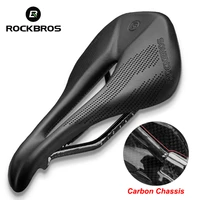 rockbros carbon fiber hollow saddle microfiber leather mountain road bike seat non slip racing cushion light bicycle accessories
