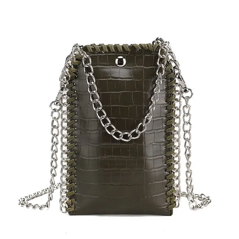 

Alligator Small Flap PU Leather Women's Handbags Purses Chain Women Shoulder Crossbody Bags