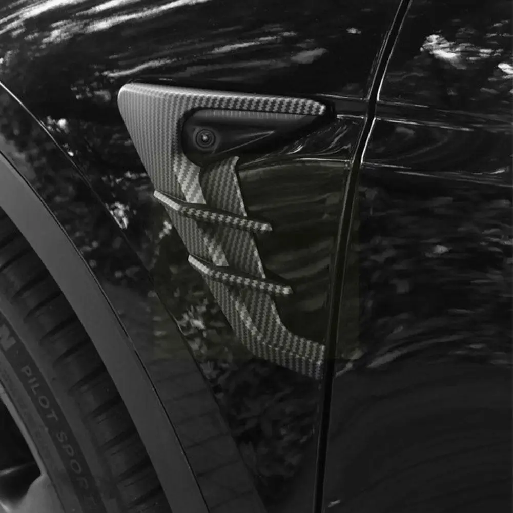 

Camera Flanks Car Side Wing Panel Cover Spoiler Dust Cover Decoration Modification Accessories for Tesla Model 3 /Y 2021 Z1Z7