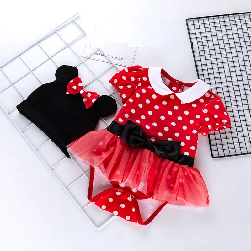 

Детское боди в горошек, с бантом на поясе