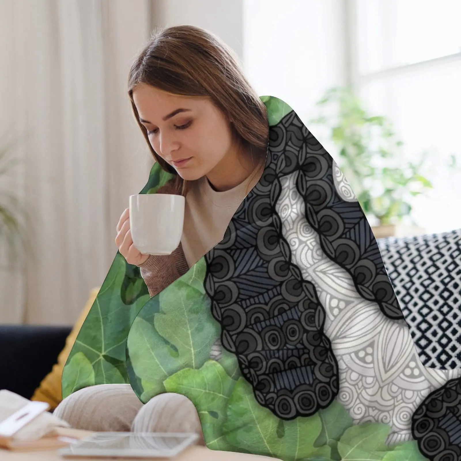 Одеяло с изображением маленькой панды аниме гигантские одеяла для дивана