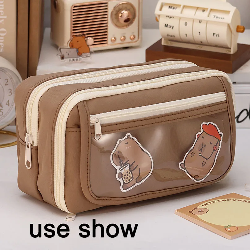 

Пенал Capibara из холста и пластика для девочек