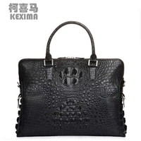 kexima cestbeau new arrival real crocodile leather mens bag handbag briefcase new mens business black men handbag