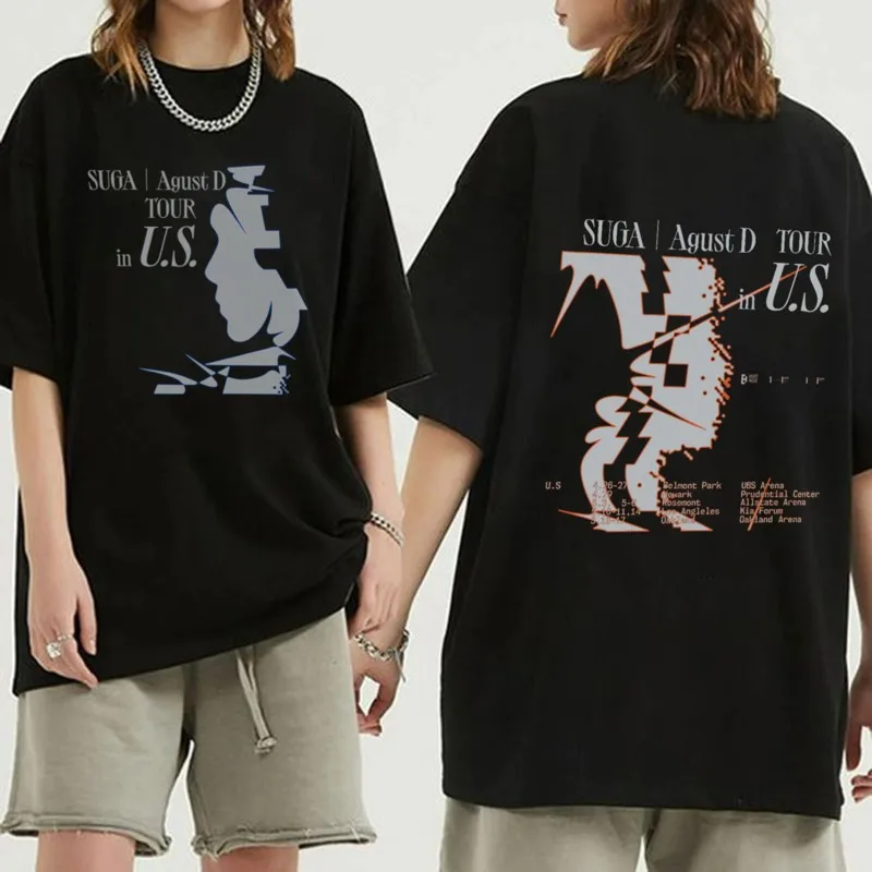 

Kpop 2023 D-DAY TOUR MERCH Man/Women Harajuku T-shirt Round Neck Short Sleeve Casual Unisex Streetwear COTTON Top