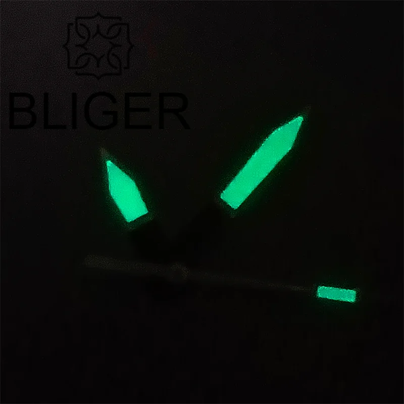 Часы-пилот BLIGER черные серебристые красные оранжевые лакированные супер C3