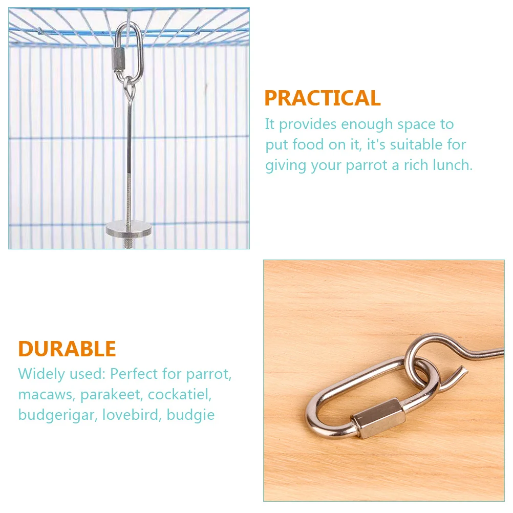 3 шт. кормушки для птиц с фруктовой вилкой шампур держатель палочек попугая