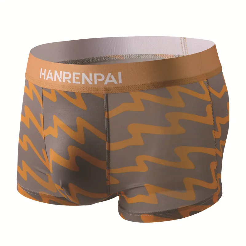 Men's underwear, graphene antibacterial boxer shorts, ice silk shorts, thin summer shorts 3PCS