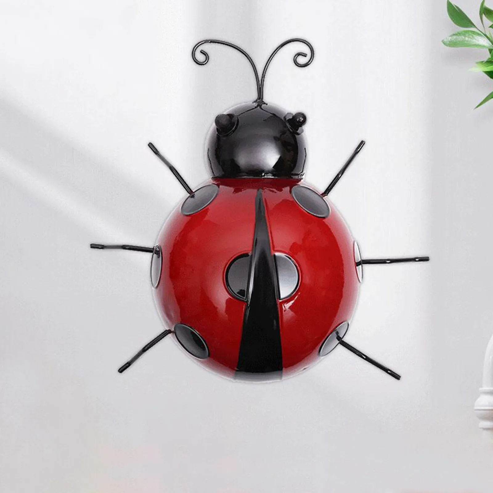 Металлическая Декоративная фигурка божьей коровки из кованого железа настенное