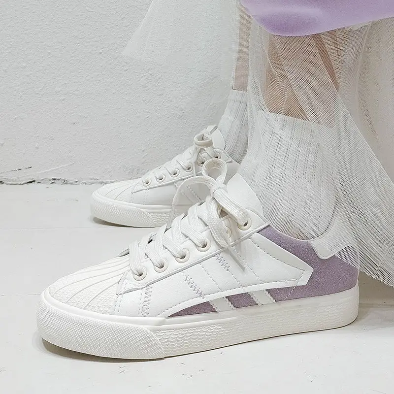 

Женские кроссовки Kawaii туфли на плоской платформе вулканизированные модные повседневные Harajuku милые женские массивные прямые поставки на ве...