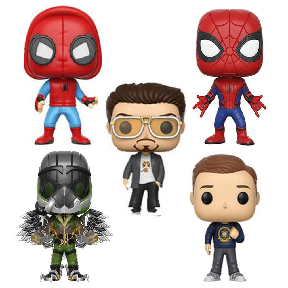 

Avengers Spiderman super hero Spider-Man: Homecoming 10cm Spider Man Figure Collection Model Toys