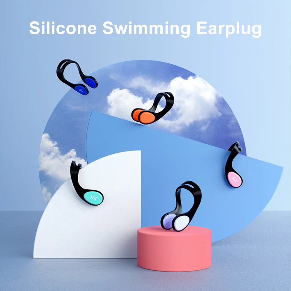 

Silicone Swimming Earplug With nose Clip Colorful Hearing Protection Clean Anti-Noise Plugs for Travelling Earplugs for Ear