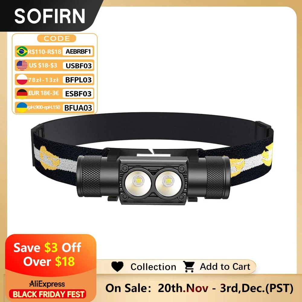 

Sofirn H25S Налобный фонарь белый свет