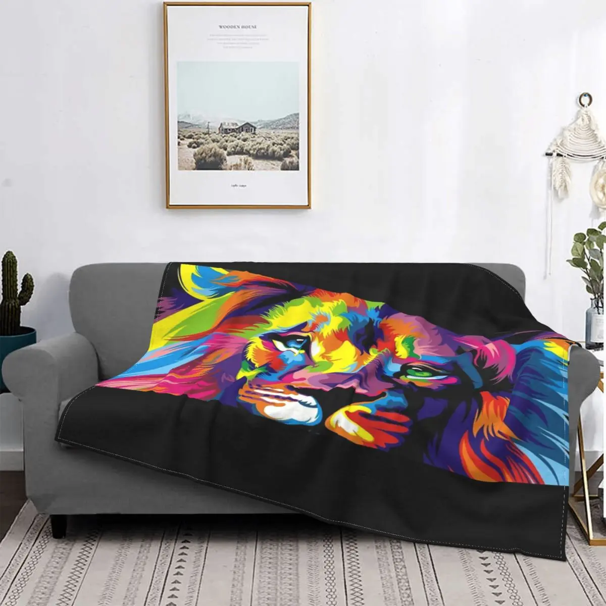 

Manta de Ojos de Leon para Baby, a cuadros para cama colcha, 150