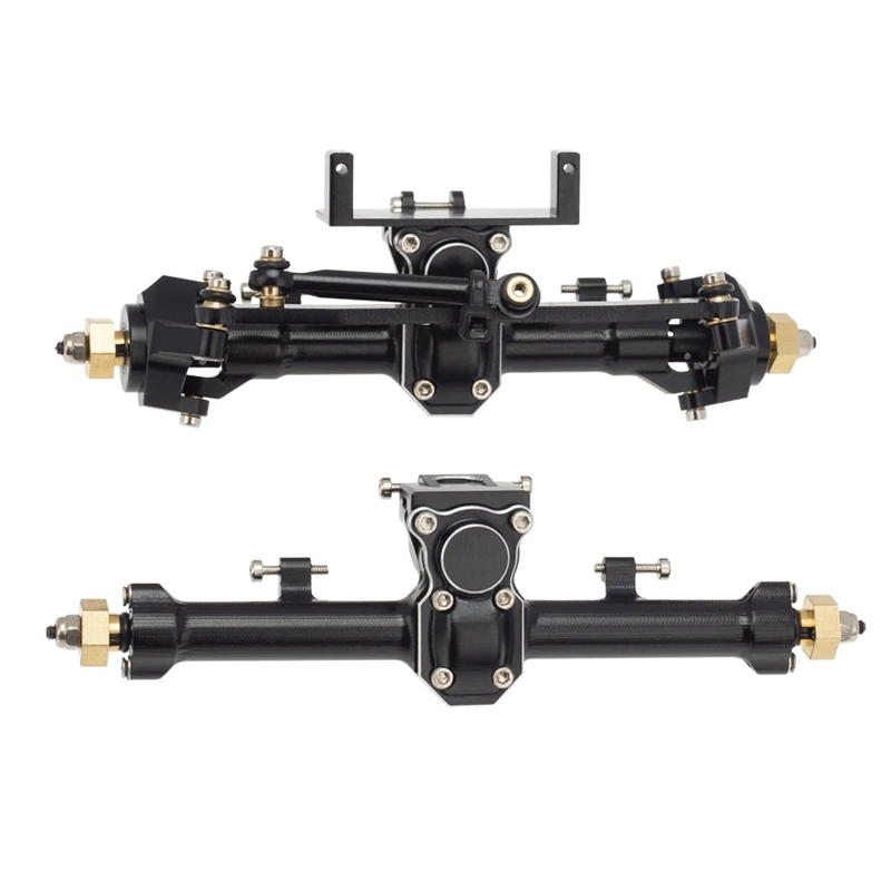 

Metal Complete Front And Rear Axle Set For 1/24 RC Crawler Car Axial SCX24 Gladiator JLU Bronco C10 Deadbolt