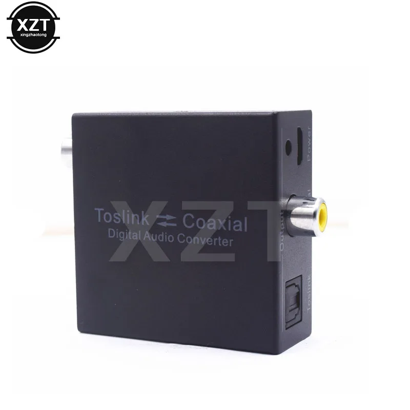 Цифровой коаксиальный Toslink 3 5 мм оптический в аналоговый L/R RCA аудиоконвертер