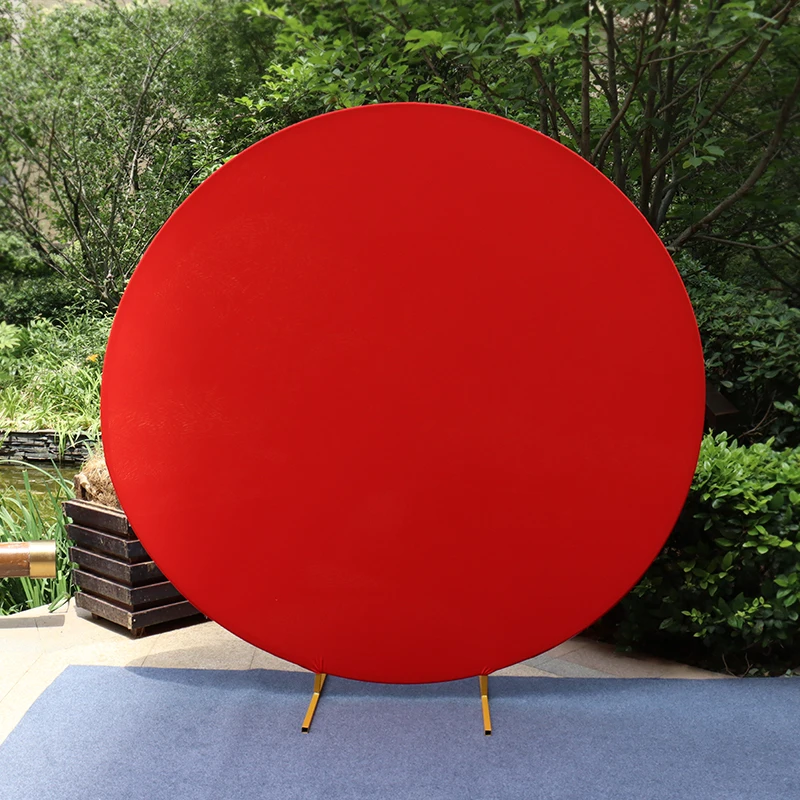 

2m Red Round Arch Background Cloth Cover Arched Cloth Cover Baby Shower Birthday Party Decoration Background